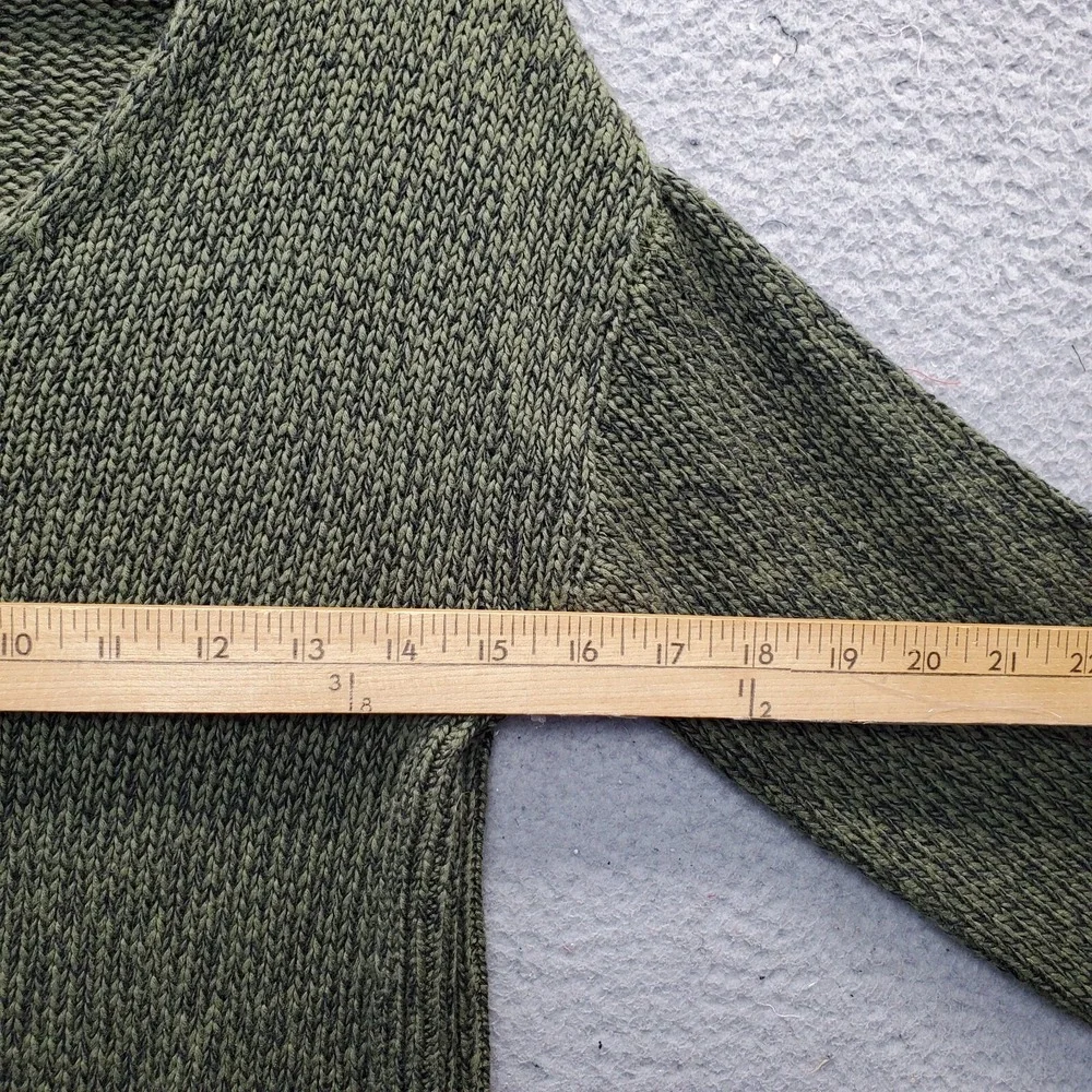 Cupcake Sweater Womens XS Green Knitted‎ Elbow Patch V-Neck Long Sleeve Pullover